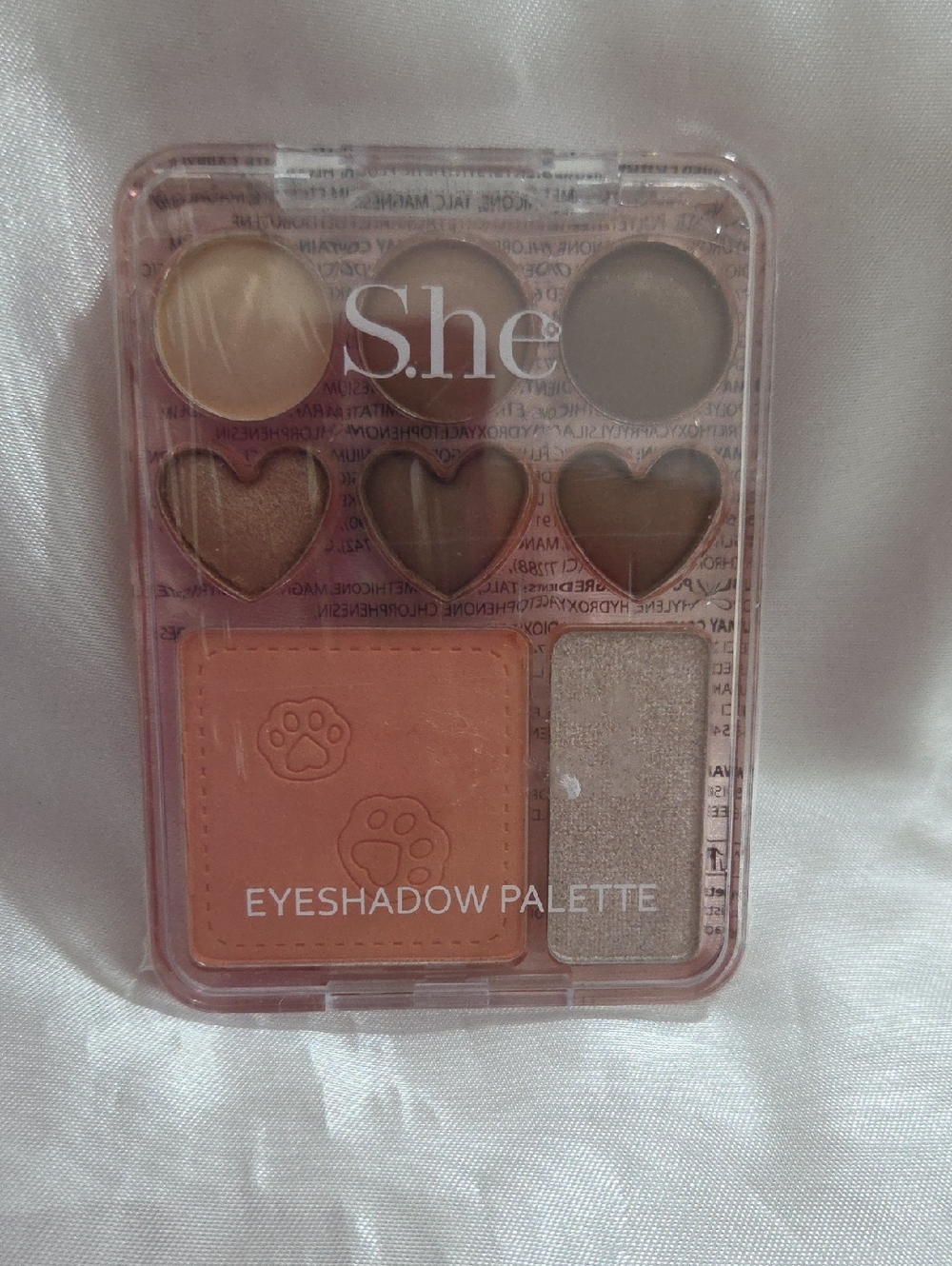 S.he Peach Neutral Eyeshadow Palette - Warm Peach Tones
